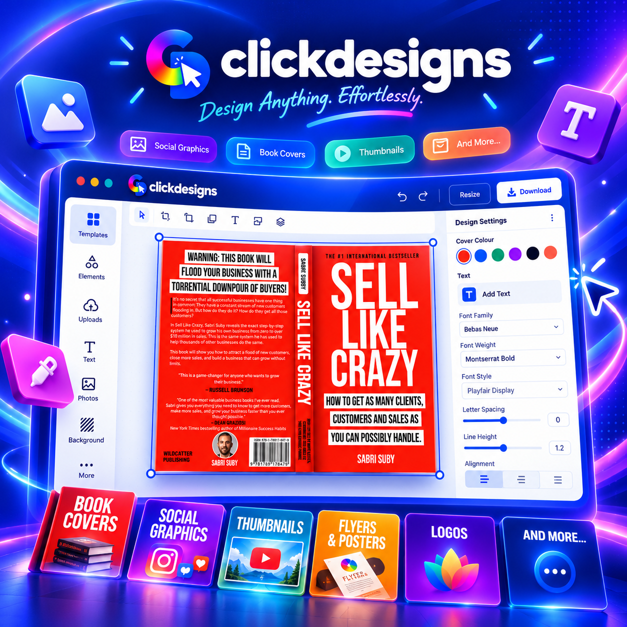ClickDesigns: Effortless Graphic Design Platform